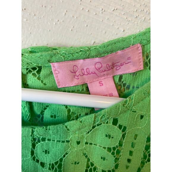 Lilly Pulitzer Green Lace Blouse - Picture 2 of 7